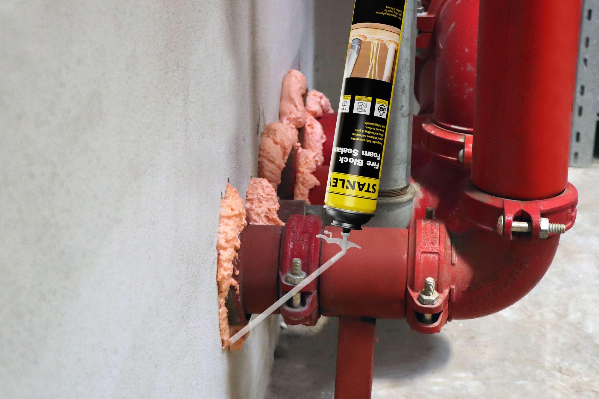 Foto 4 | Sellador De Espuma Fire Block Stanley B2, Resistente Al Fuego, 720 Ml, Paquete De 2 - Venta Internacional.