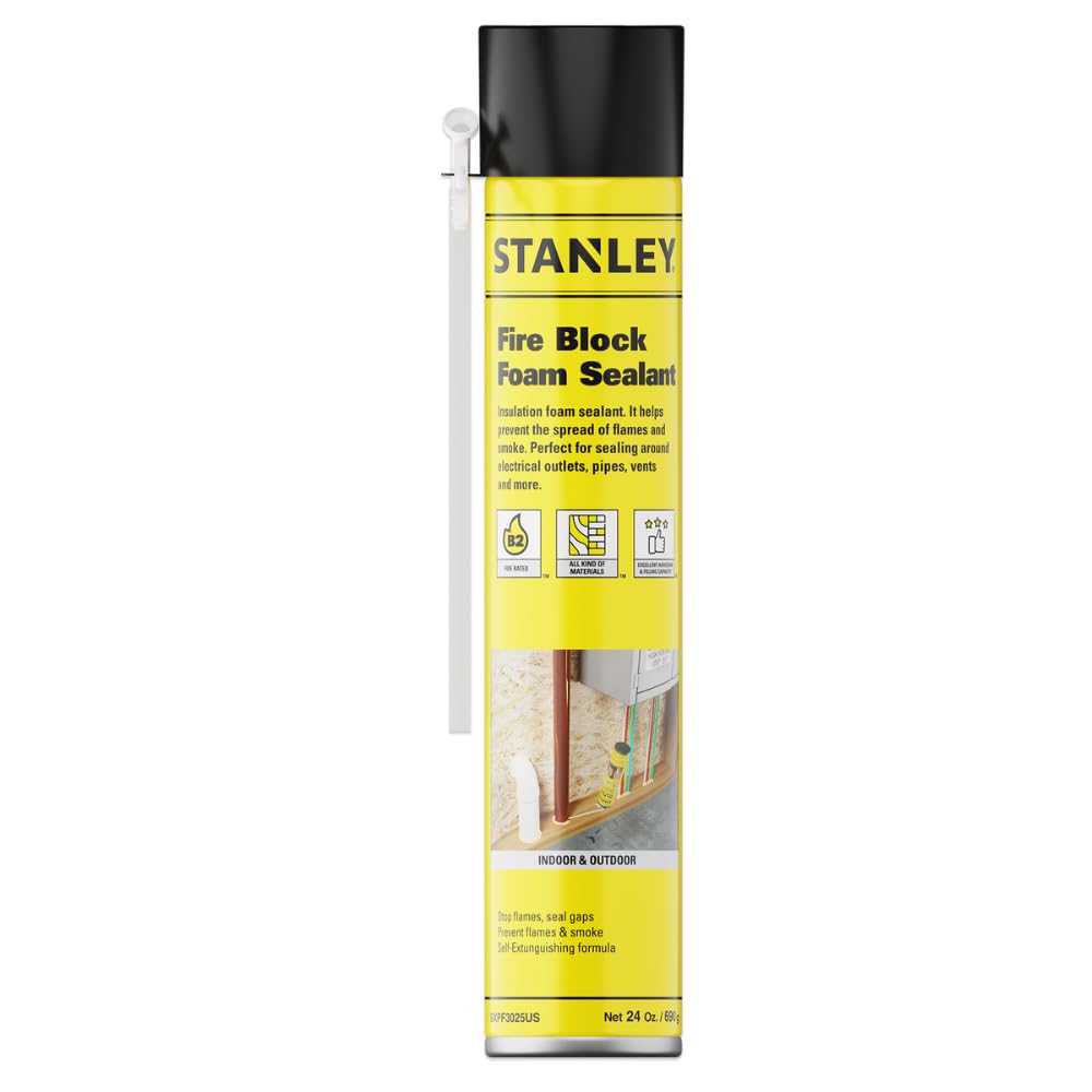 Foto 2 pulgar | Sellador De Espuma Fire Block Stanley B2, Resistente Al Fuego, 700 Ml, Naranja - Venta Internacional.