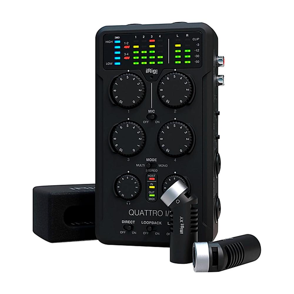 Foto 2 pulgar | Interfaz Móvil Profesional Ik Multimedia Irig Pro Quattro Io Deluxe Negro