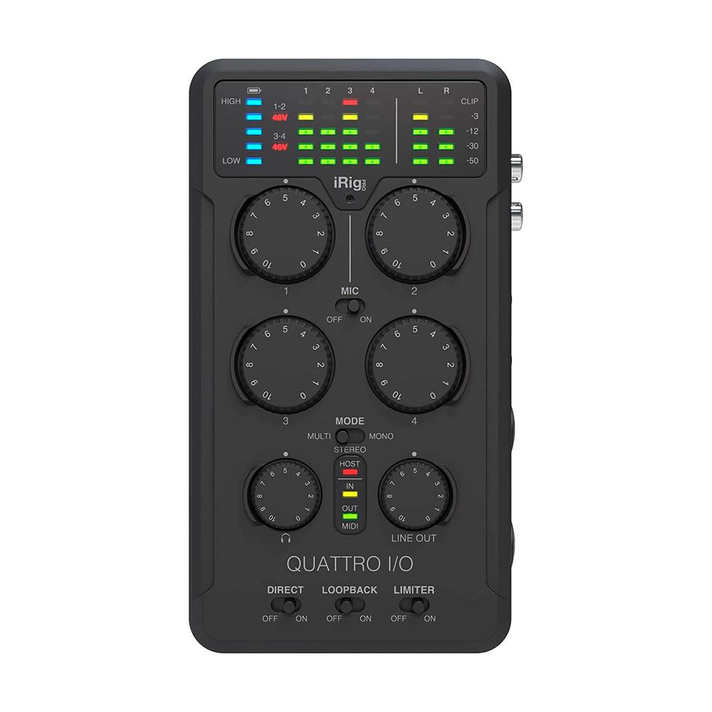 Foto 2 pulgar | Interfaz Móvil Profesional IK Multimedia Irig Pro Quattro IO Color Negro para Grabación