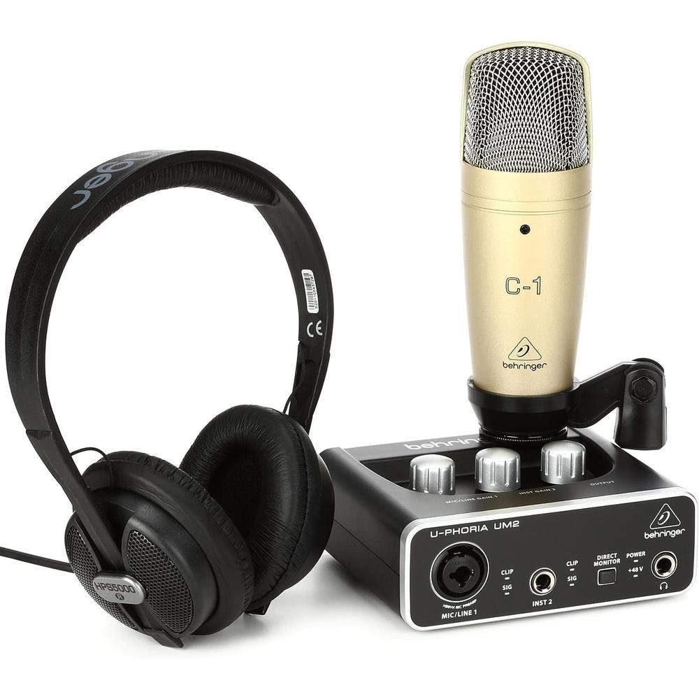 Sistema Behringer Grabacion U-phoria Studio $6,213