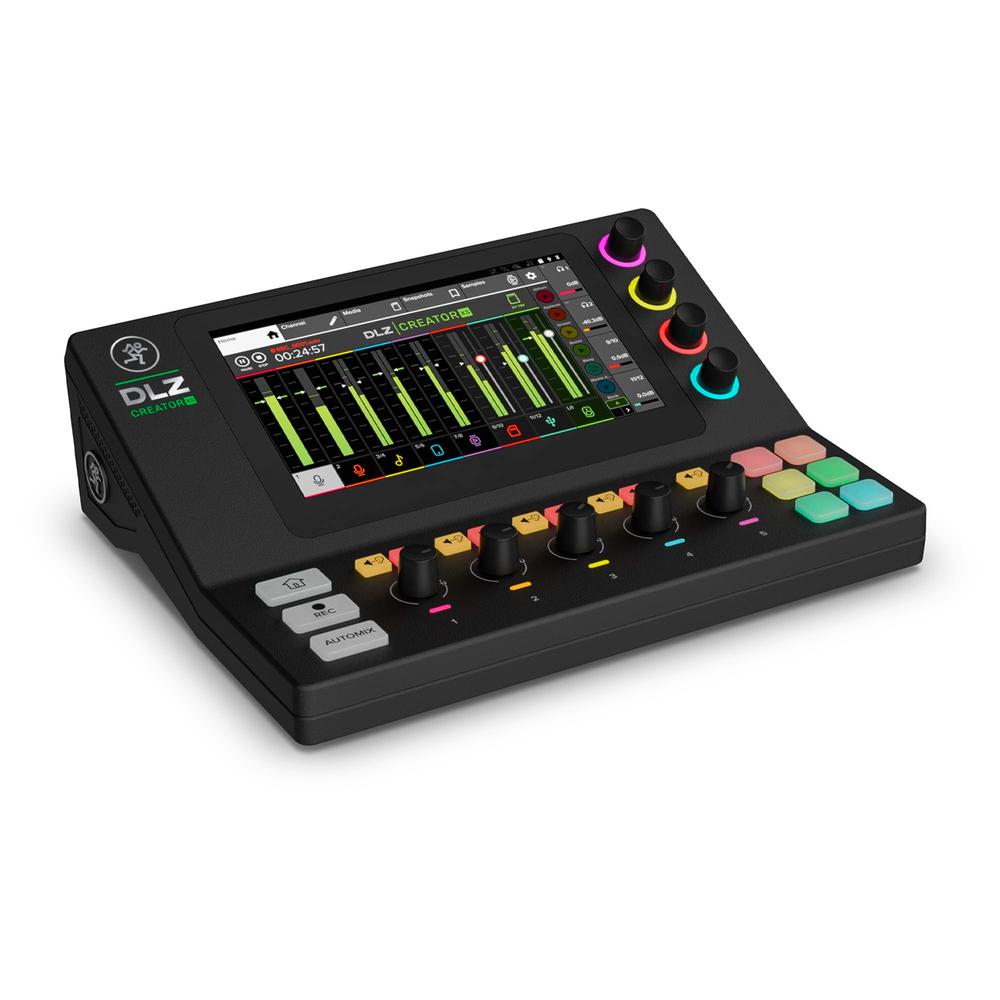 Mezcladora Digital De 4 Canales Mackie Dlz Creator Xs color Negro para Podcasting Y Streaming $14,665