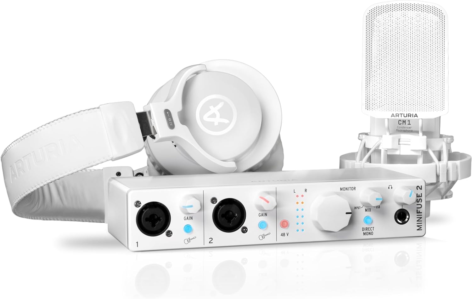 Interfaz De Audio Arturia Minifuse Recording Pack Color Blanco $7,699