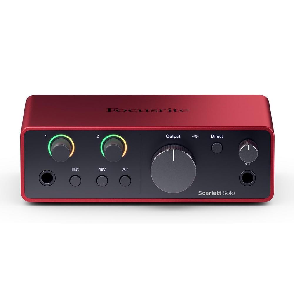 Foto 1 | Interfaz De Audio Focusrite Scarlett Solo (4th Gen) Rojo 2x2