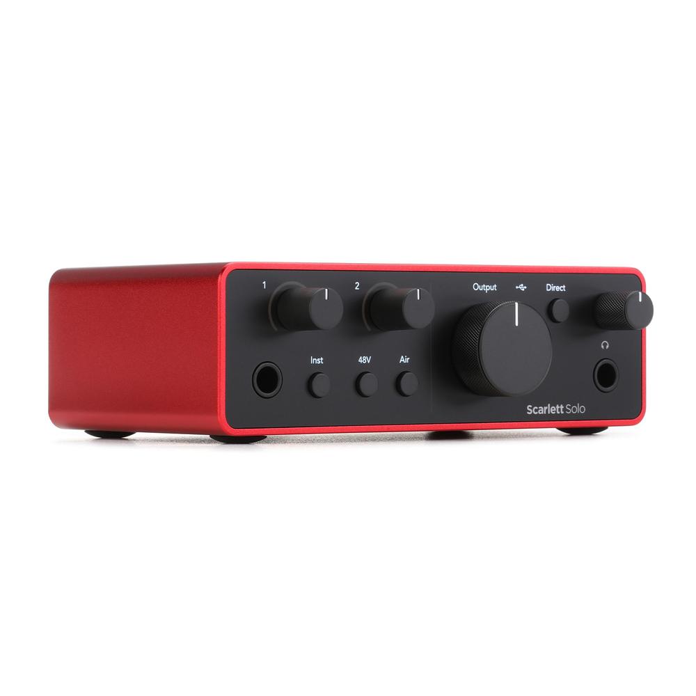 Foto 3 pulgar | Interfaz De Audio Focusrite Scarlett Solo (4th Gen) Rojo 2x2