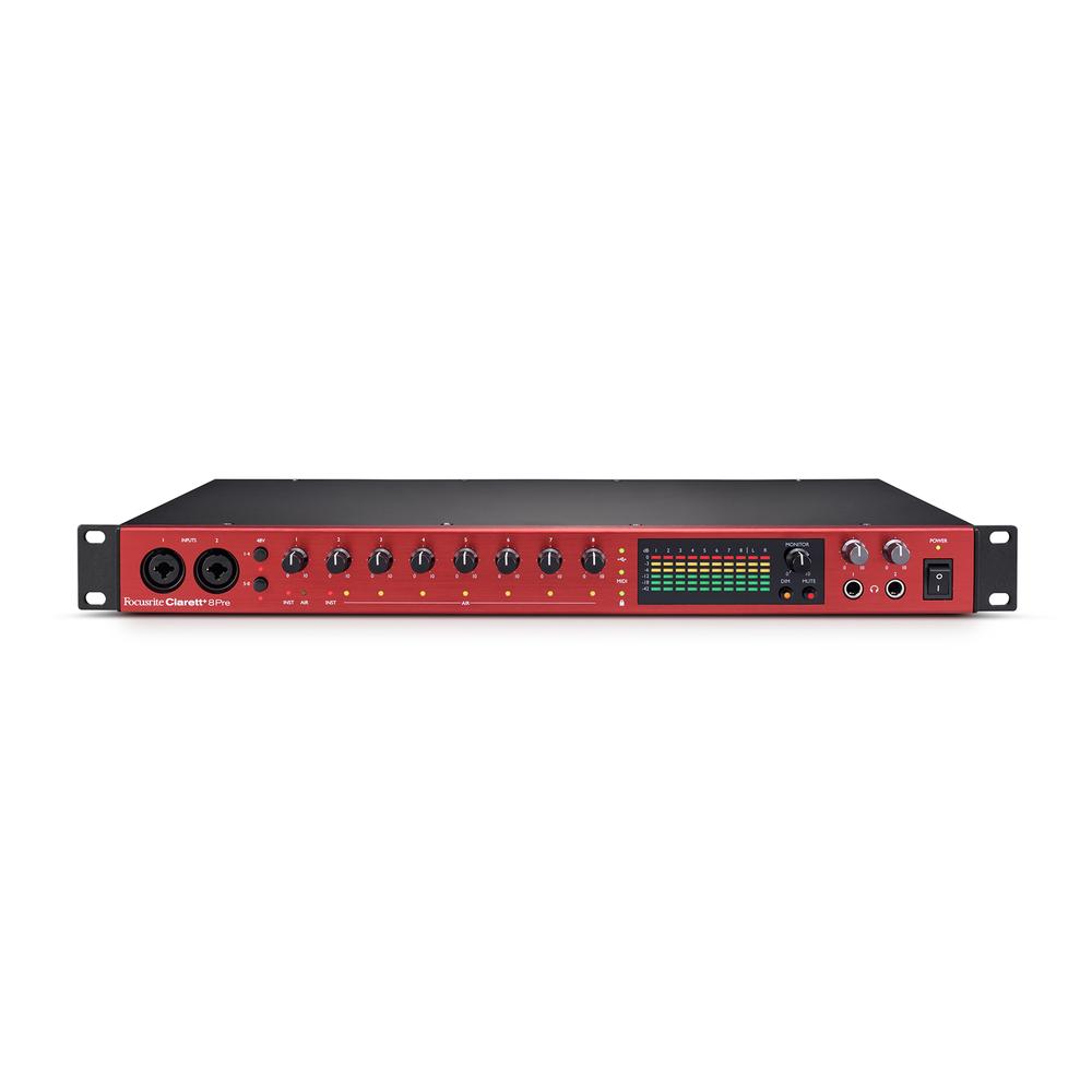 Foto 2 pulgar | Interfaz De Audio 18-in/20-out Focusrite Clarettplus 8pre Color Rojo Usb 2.0