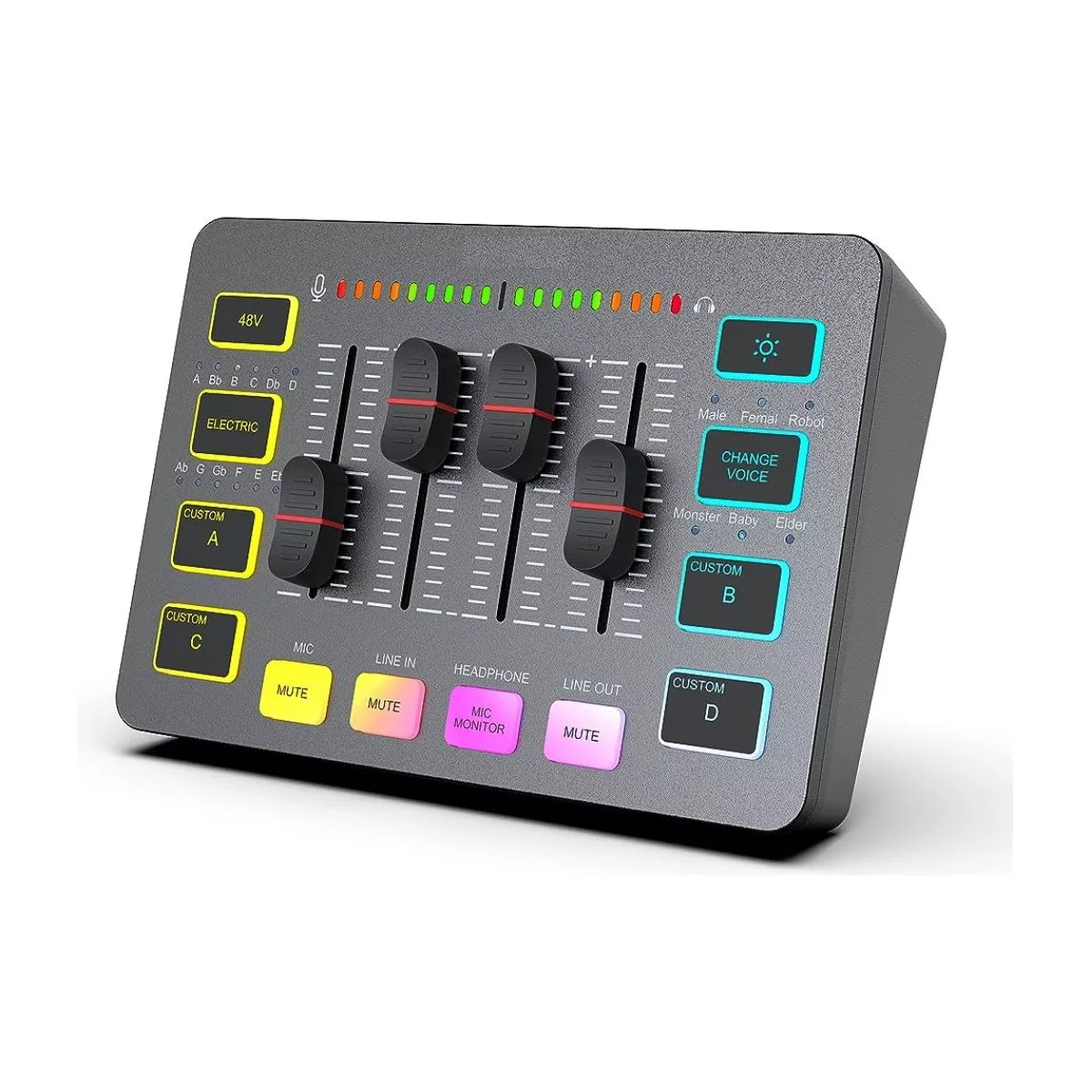 Foto 1 | Mezcladora Ampligame Fifine Sc3 2 Salidas 3 Entradas usb-c/4 Eo Safe Imports  Esi-16649 Gris