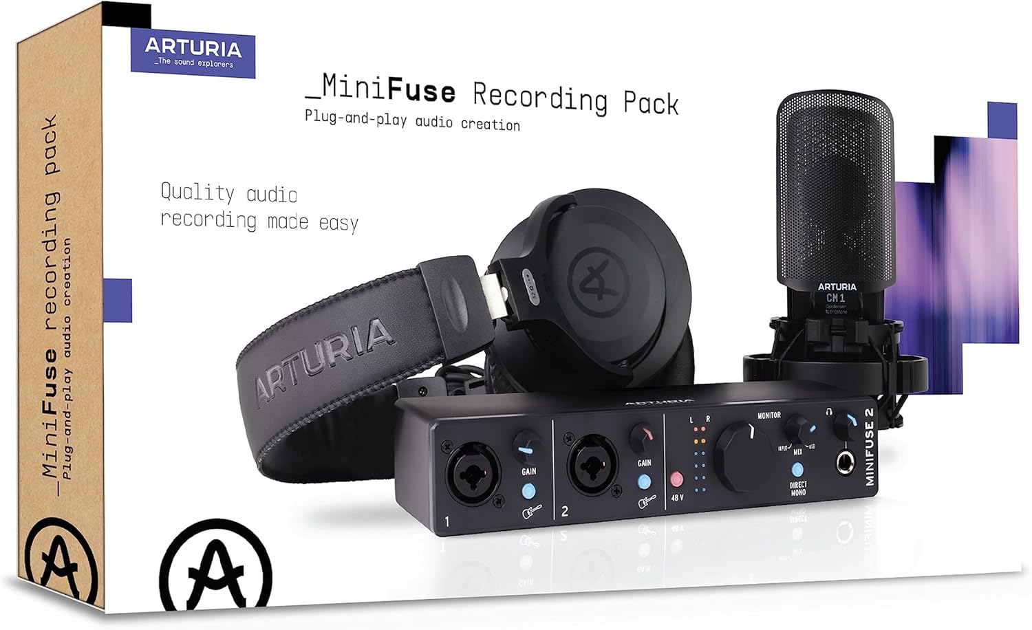 Foto 5 pulgar | Interfaz De Audio Arturia Minifuse Recording Pack Color Negro
