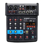 Bomge Mini Mezclador Dj 4 Canales: Mp3/usb/bt/dsp/48v