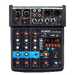 Foto 5 pulgar | Bomge Mini Mezclador Dj 4 Canales: Mp3/usb/bt/dsp/48v