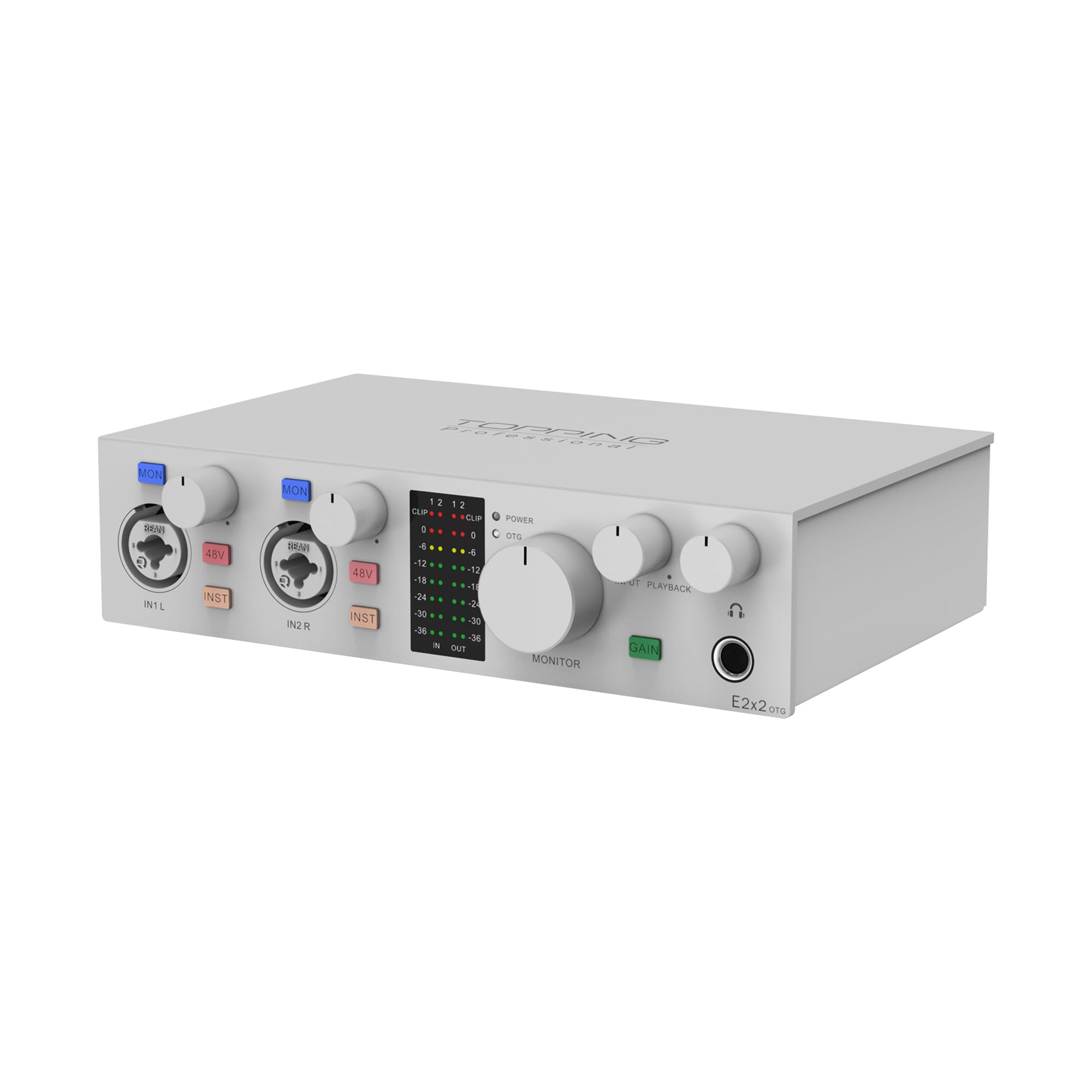 Foto 2 pulgar | Interfaz De Audio Usb Topping E2x2 Otg Con Preamplificador Ultralineal - Venta Internacional.
