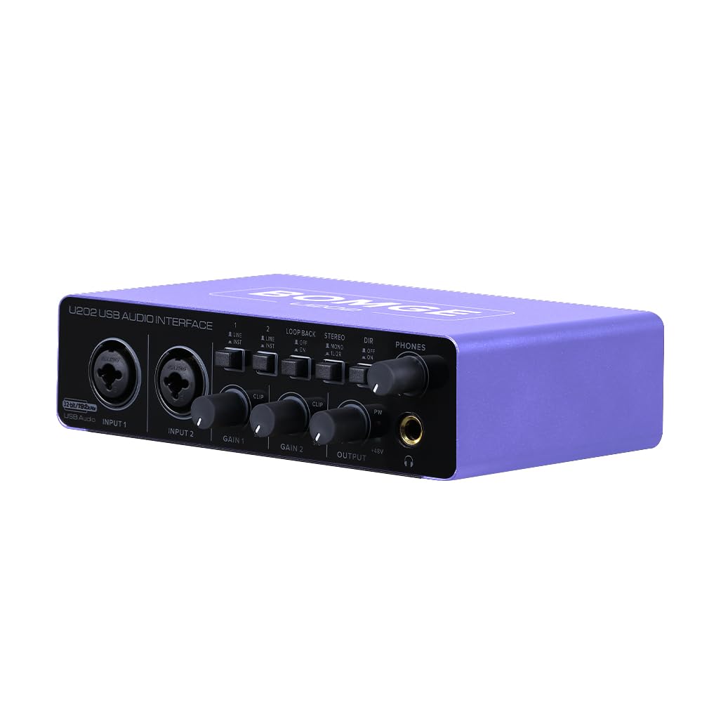 Interfaz De Audio Bomge Solo Usb Con Alimentación Fantasma Xlr/48 V, 192 Khz - Venta Internacional.