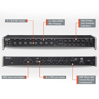 Foto 3 | Interfaz Usb Audio/midi Tascam Us-16x08 Para Grabación - Venta Internacional.