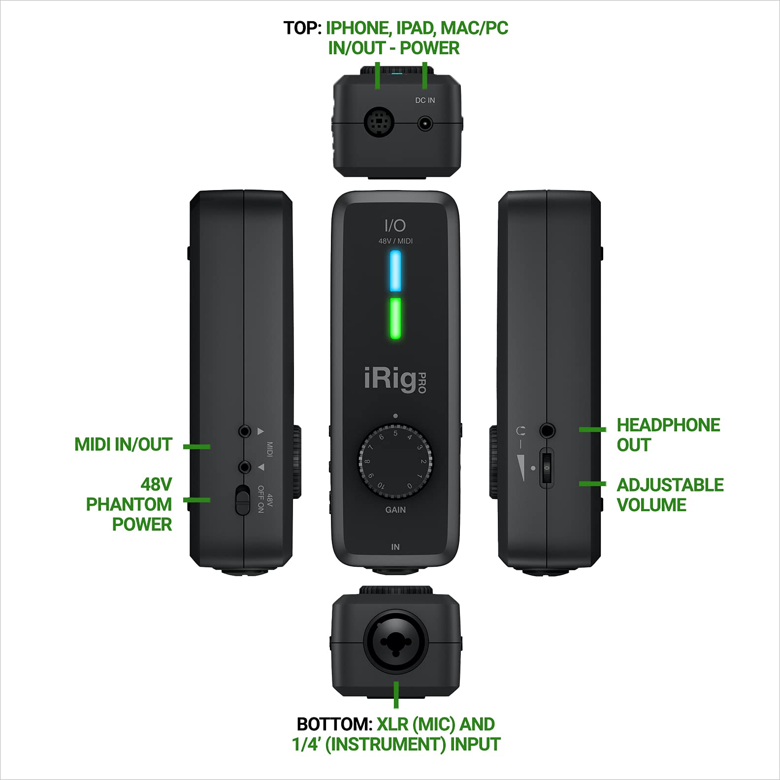 Foto 4 pulgar | Interfaz De Audio Ik Multimedia Irig Pro I/o Para Iphone  Ipad  Mac - Venta Internacional.