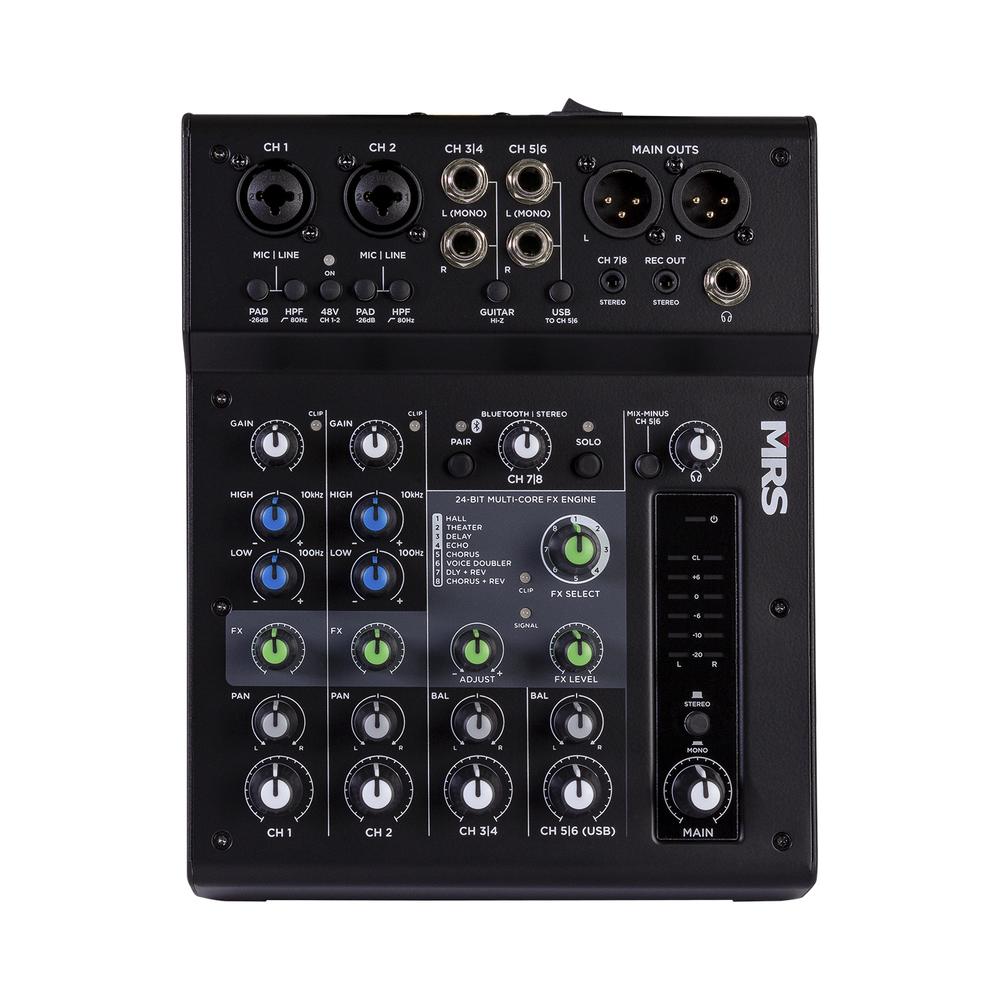 Foto 2 pulgar | Mezcladora de 8 Canales Morrison Mrs8-mix Negro con Dsp y Bluetooth