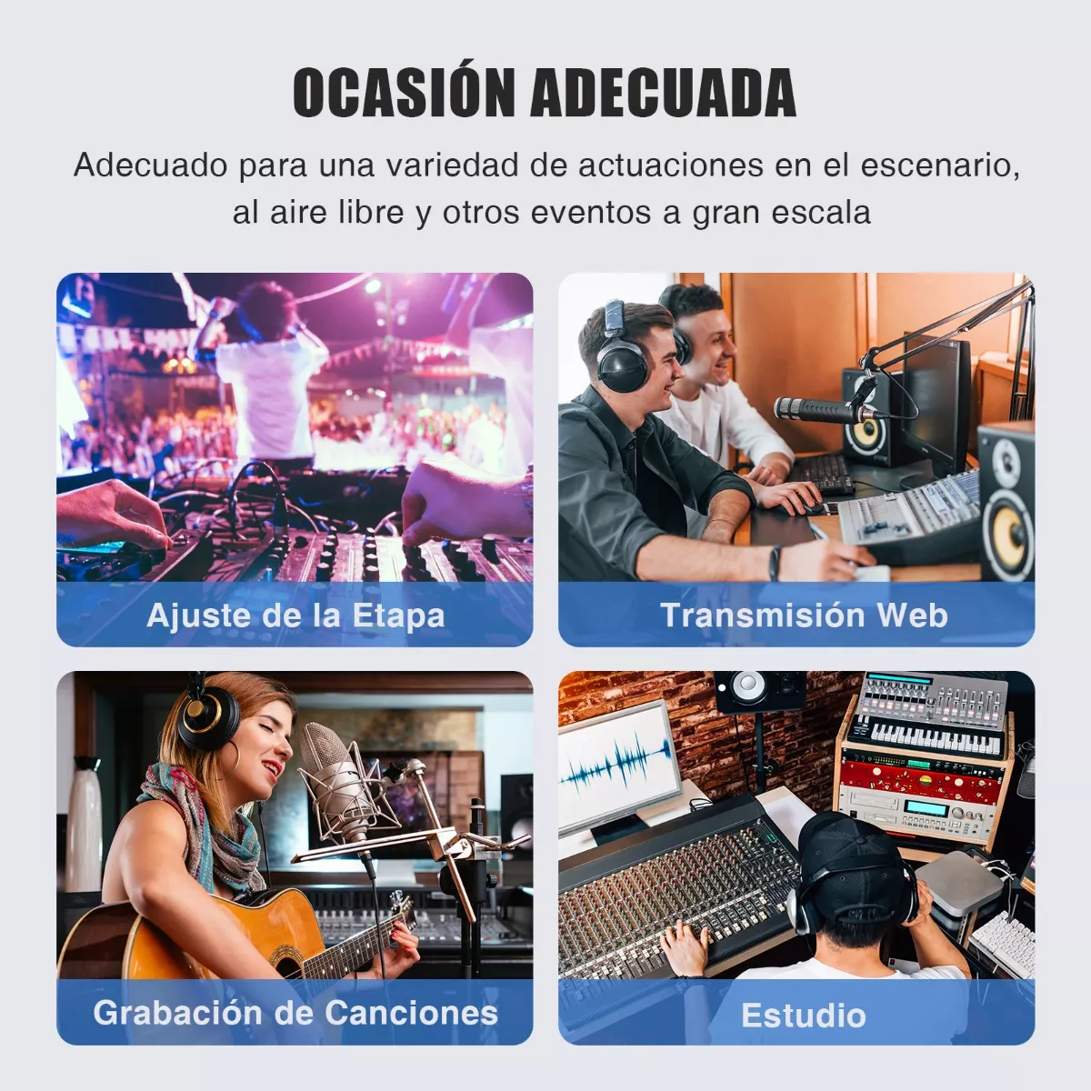 Foto 3 | Mezcladora de Audio Eo Safe Imports ESI-10878 Negra Bluetooth 7 Canales 16 Efectos