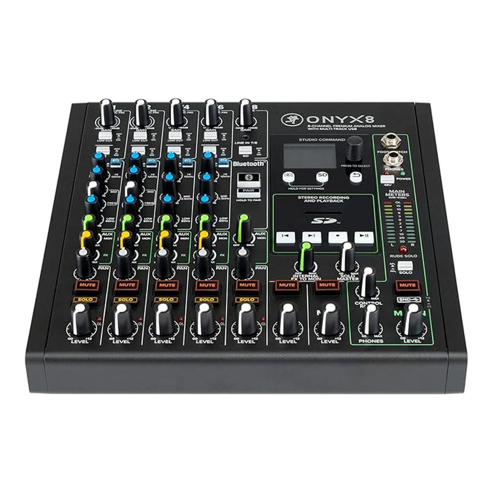 Foto 3 pulgar | Mezcladora Análoga Premium 8 Canales Mackie Onyx8 Color Negro Usb
