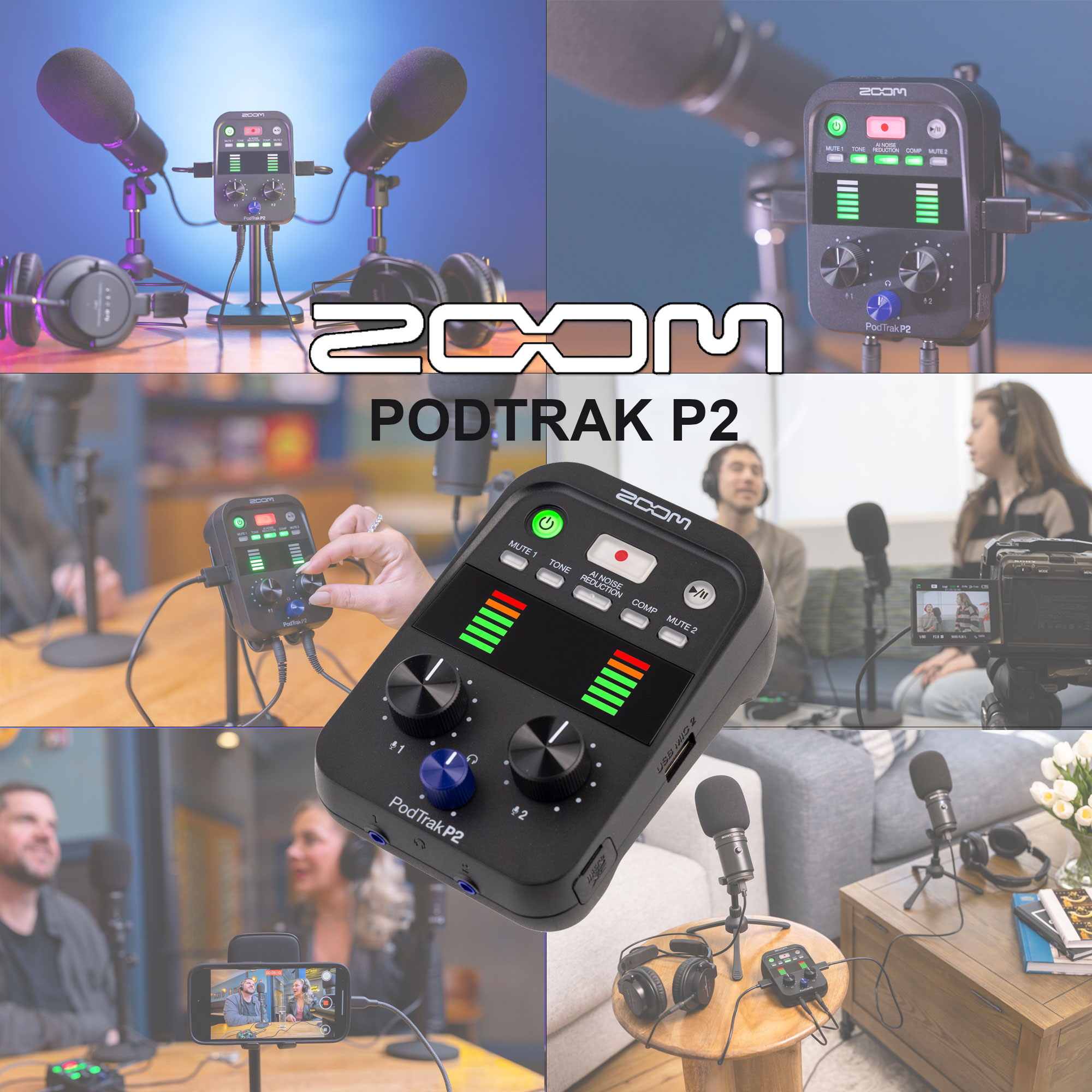 Foto 3 pulgar | Grabador De Micrófono Usb Zoom Podtrak P2 Para Podcasters Con Tarjeta De 64 Gb - Venta Internacional.