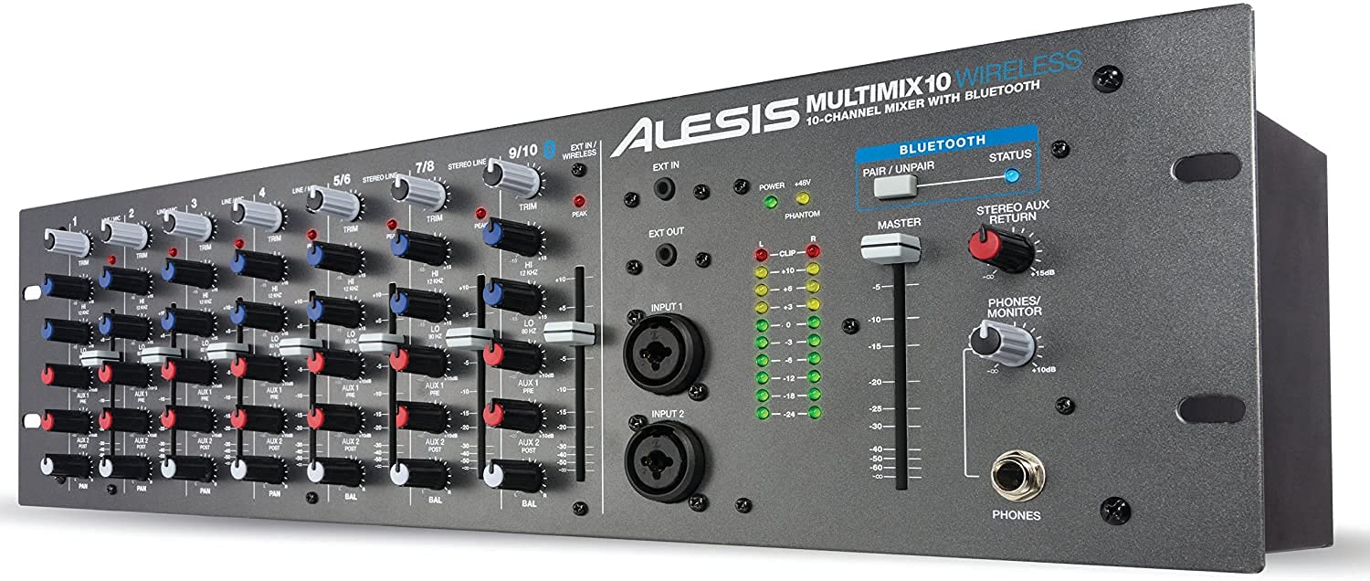 Foto 2 pulgar | Mezclador De Audio Alesis Multimix 10 Inalámbrico De 10 Canales Para Montaje En Rack - Venta Internacional.