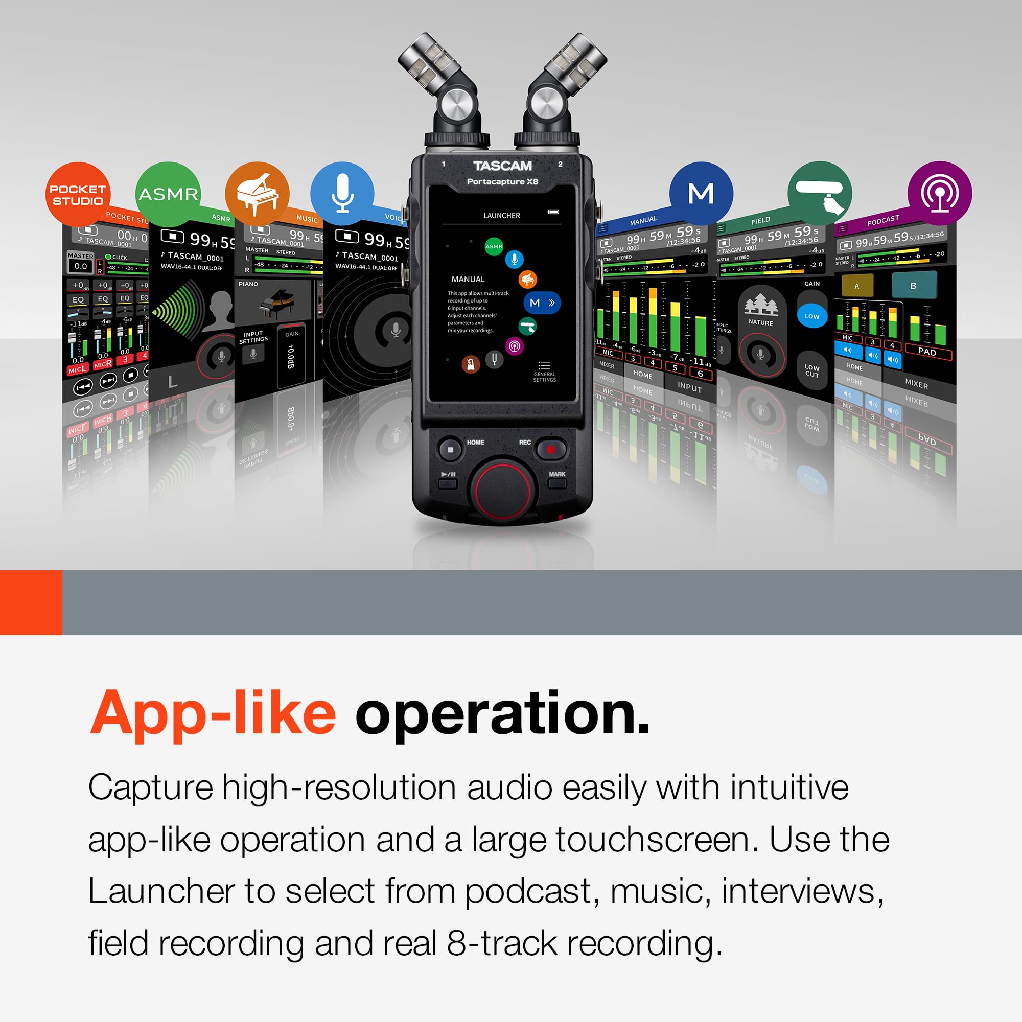 Foto 6 pulgar | Grabador Multipista Tascam Portacapture X8 32-bit Float - Venta Internacional.