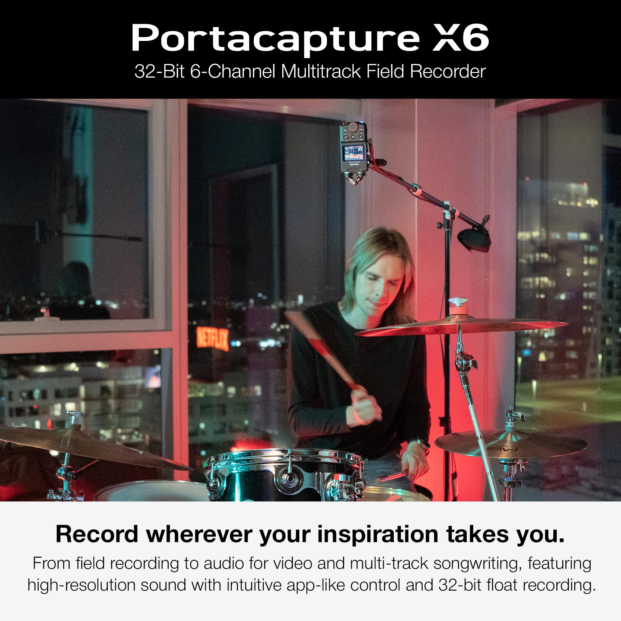 Foto 2 | Grabador De Audio Portátil Tascam Portacapture X6 32-bit Float - Venta Internacional.