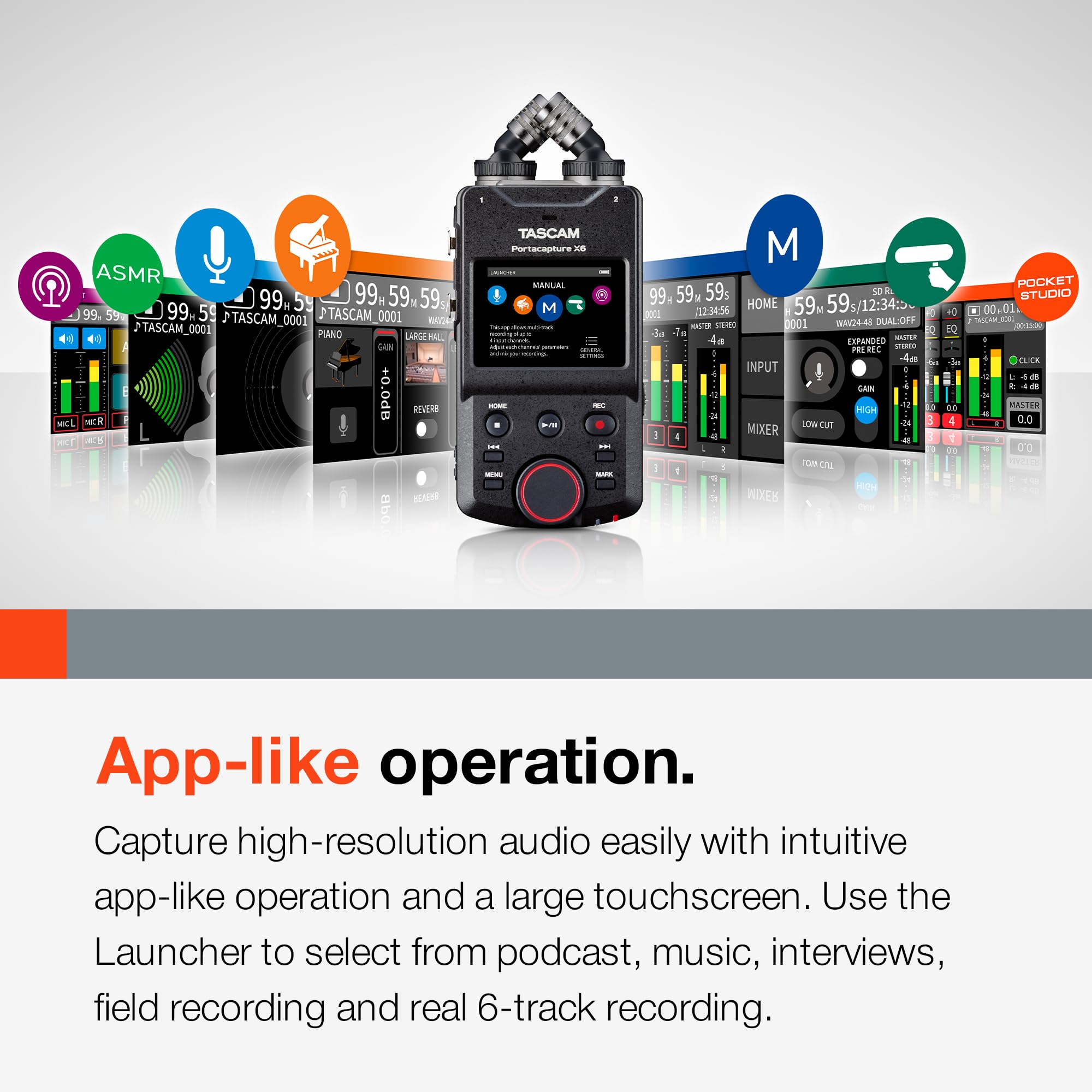 Foto 5 pulgar | Grabador De Audio Portátil Tascam Portacapture X6 32-bit Float - Venta Internacional.