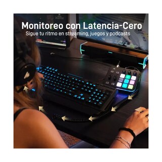 Foto 4 | Mezclador Interfaz Audio Para Gamer Stream Eo Safe Imports Esi-20205 Negro