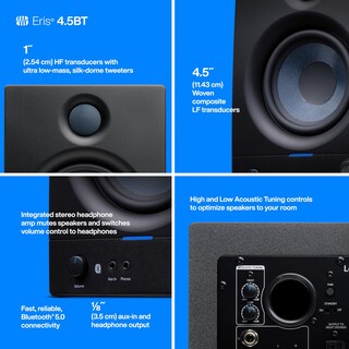 Foto 4 | Par De Monitores De Estudio Presonus Eris 4.5bt Bluetooth De 4.5 Pulgadas - Venta Internacional.