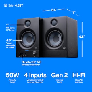 Foto 5 | Par De Monitores De Estudio Presonus Eris 4.5bt Bluetooth De 4.5 Pulgadas - Venta Internacional.