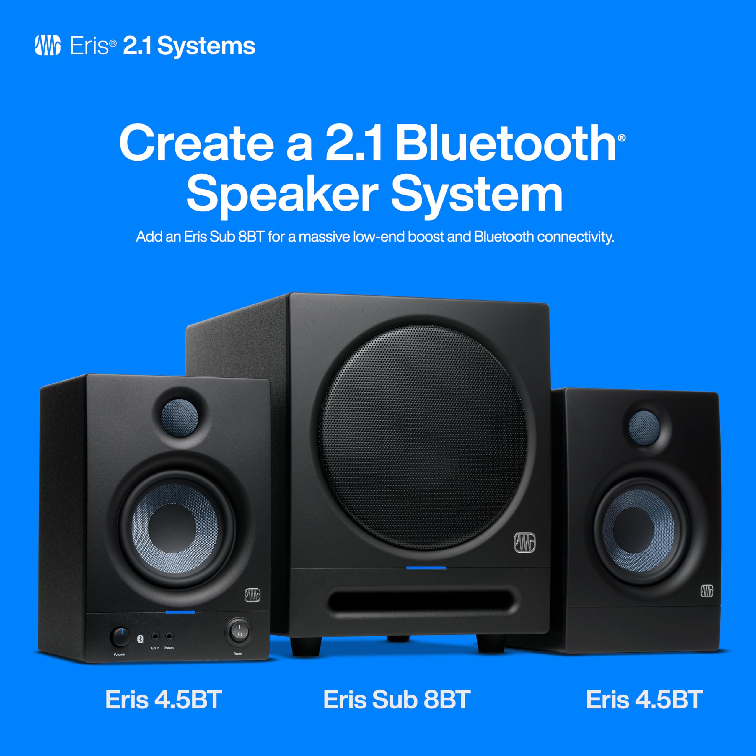 Foto 7 pulgar | Par De Monitores De Estudio Presonus Eris 4.5bt Bluetooth De 4.5 Pulgadas - Venta Internacional.