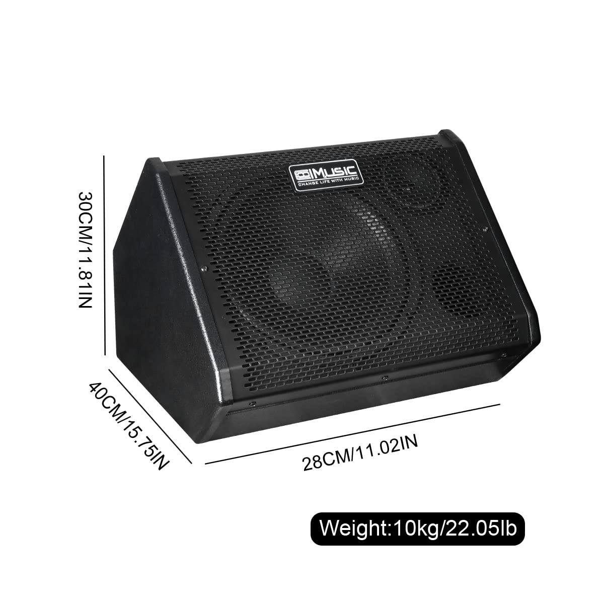 Foto 4 | Amplificador De Batería Coolmusic Dm80 80 W Bluetooth Con Altavoz De Graves De 10 Pulgadas - Venta Internacional.