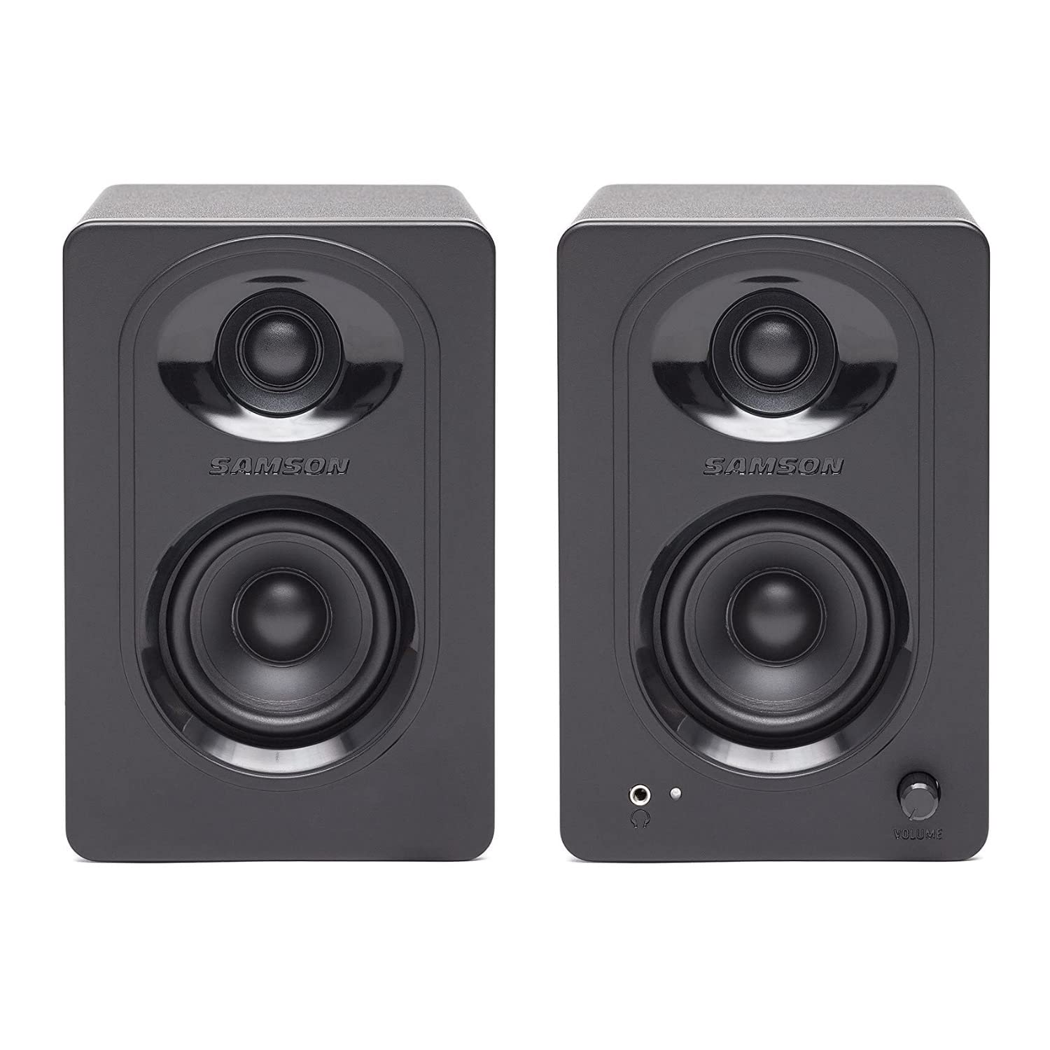 Par De Monitores De Estudio Samson Sam30 De 3 Pulgadas Con Alimentación Eléctrica  Color Negro - Venta Internacional.