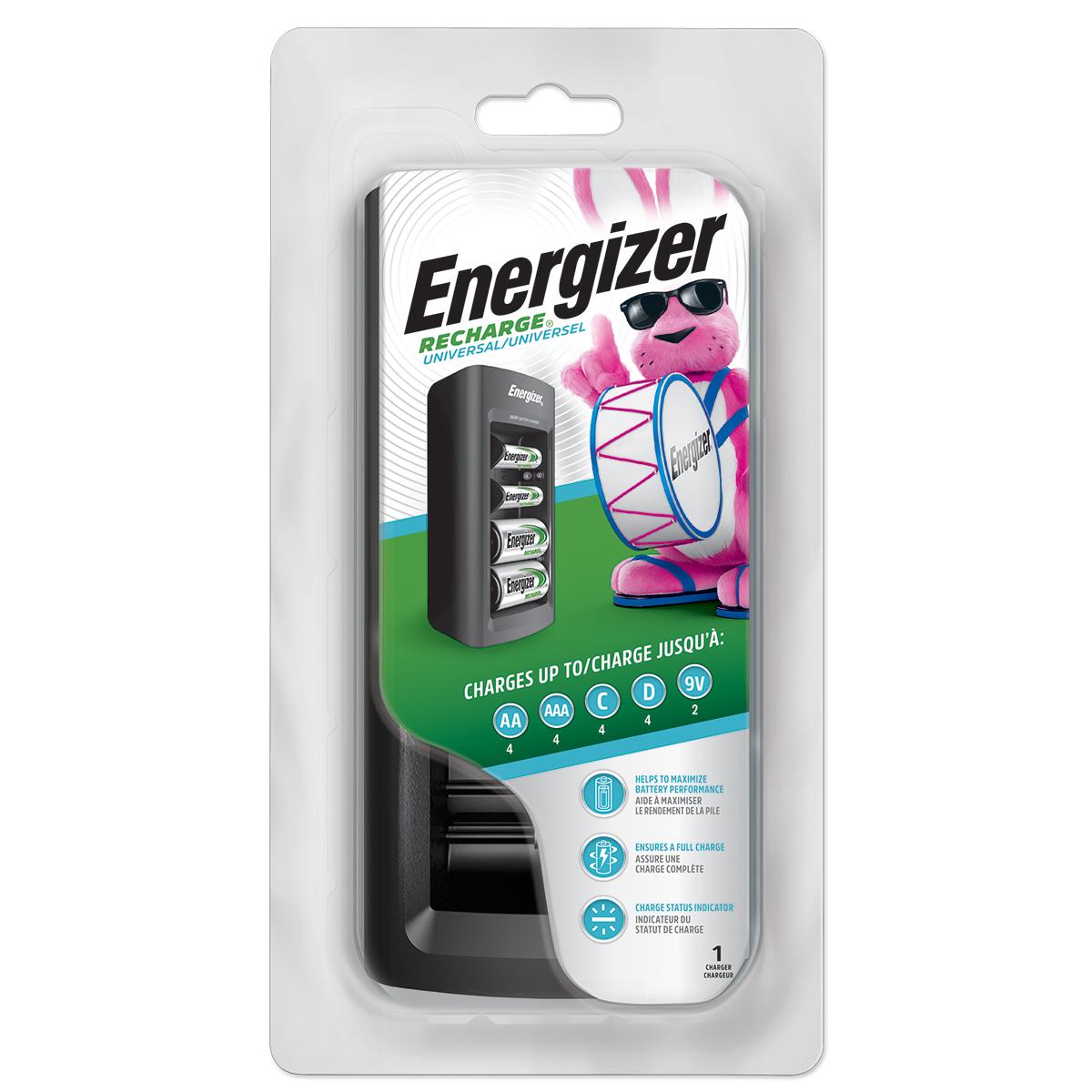 Foto 2 pulgar | Cargador Energizer Universal de Pilas AA / AAA / C / D de 9v