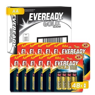 Foto 1 | Pila Eveready Gold AA Alcalina Blister 48 Unidades