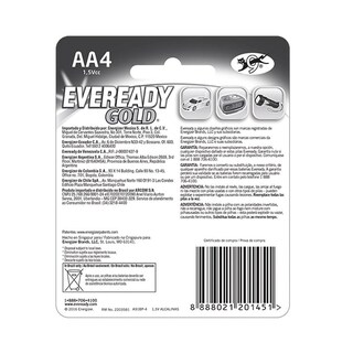 Foto 6 | Pila Eveready Gold AA Alcalina Blister 48 Unidades