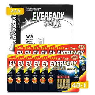 Foto 1 | Pila Eveready Gold AAA Alcalina Blister 48 Unidades 1.5v