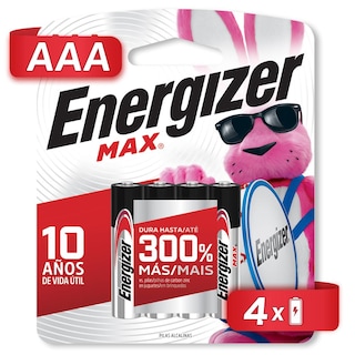 Foto 2 | Pila Energizer Max AAA Alcalina Blister 48 Unidades 1.5v