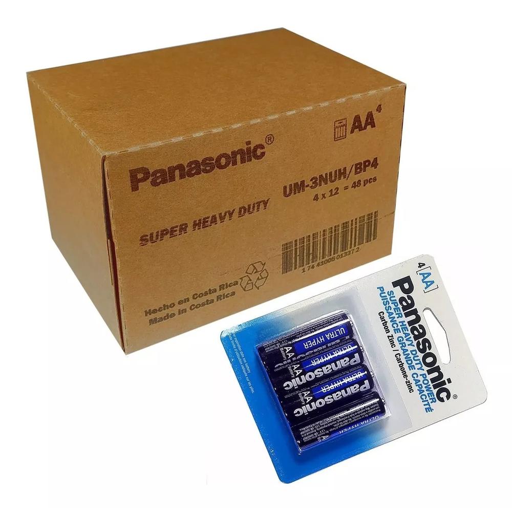 Foto 2 pulgar | Pila Panasonic Carbon Zinc Azul Aa Con 48 Unidades 1.5v