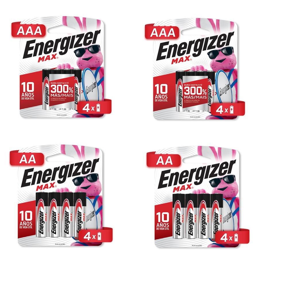 Foto 1 | Combo Pila Energizer Max Alcalina 8 Pilas Aa Y 8 Pilas Aaa