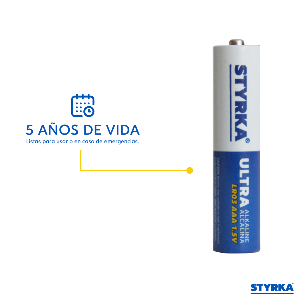 Foto 4 | Pilas Alcalinas Styrka AAA 24 Piezas