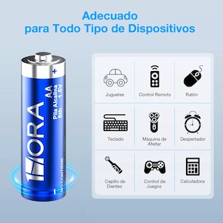 Foto 3 | Pilas Doble AA Eo Safe Imports Esi13007 40 Piezas