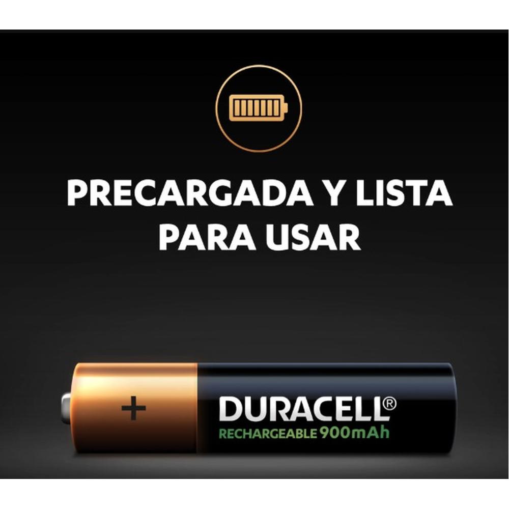 Foto 4 pulgar | Duracell Recargable Aaa Con 2 Unidades 900 Mah 1.2v