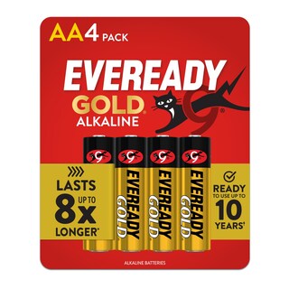 Foto 1 | Batería Alcalina Eveready Gold Aa De 4 Unidades - Venta Internacional.