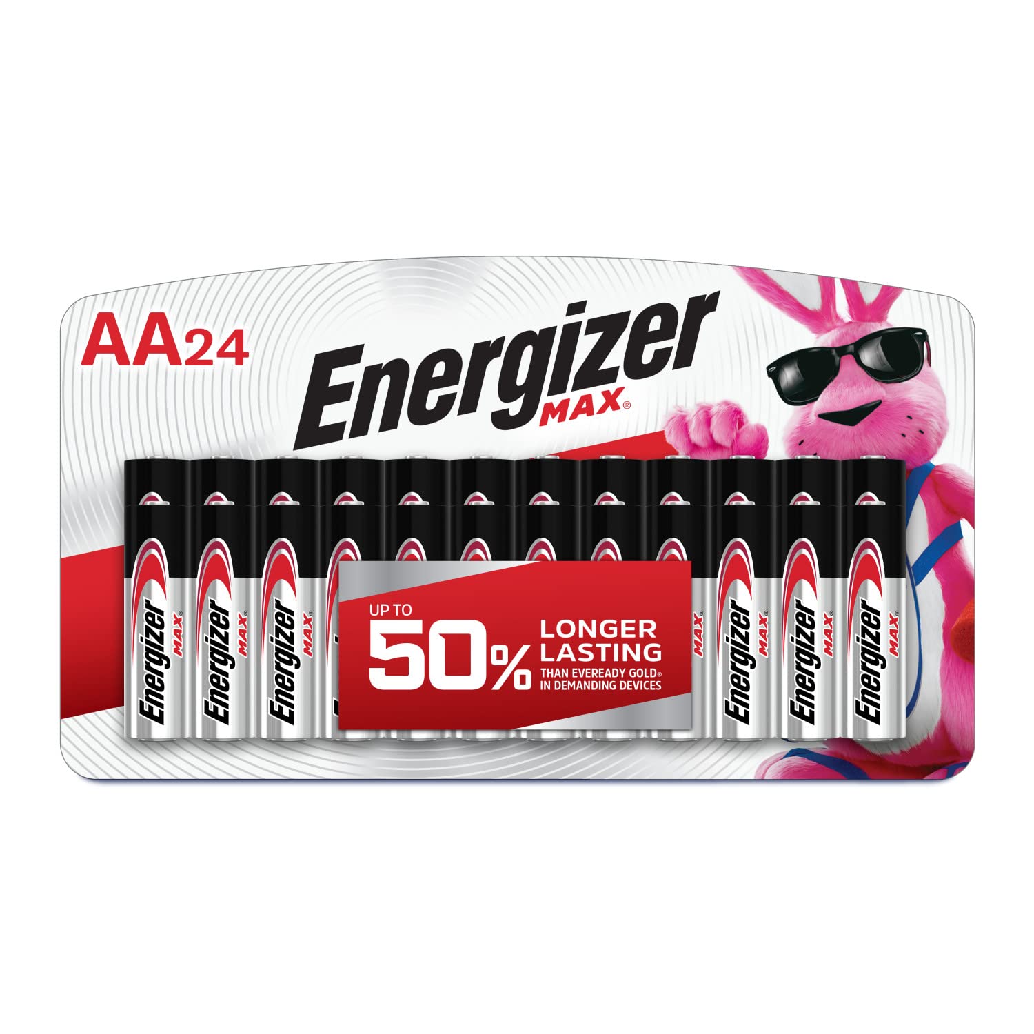 Batería Alcalina Energizer Max Double A, Paquete De 24 - Venta Internacional.