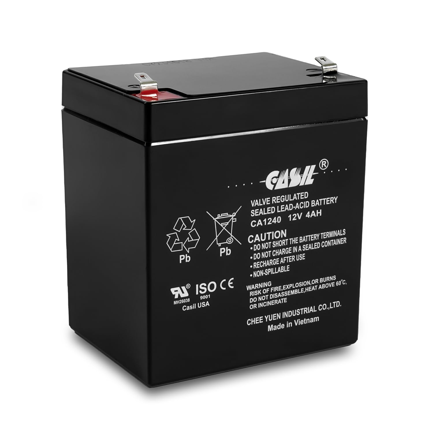 Batería De Alarma Casil Ca1240 12v 4ah Sla Para Sistema Adt - Venta Internacional.