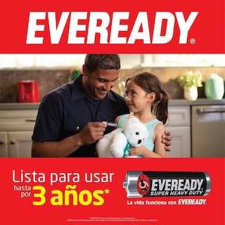 Foto 3 | Pila Eveready Carbón Zinc AA 1 Blíster con 4 Piezas