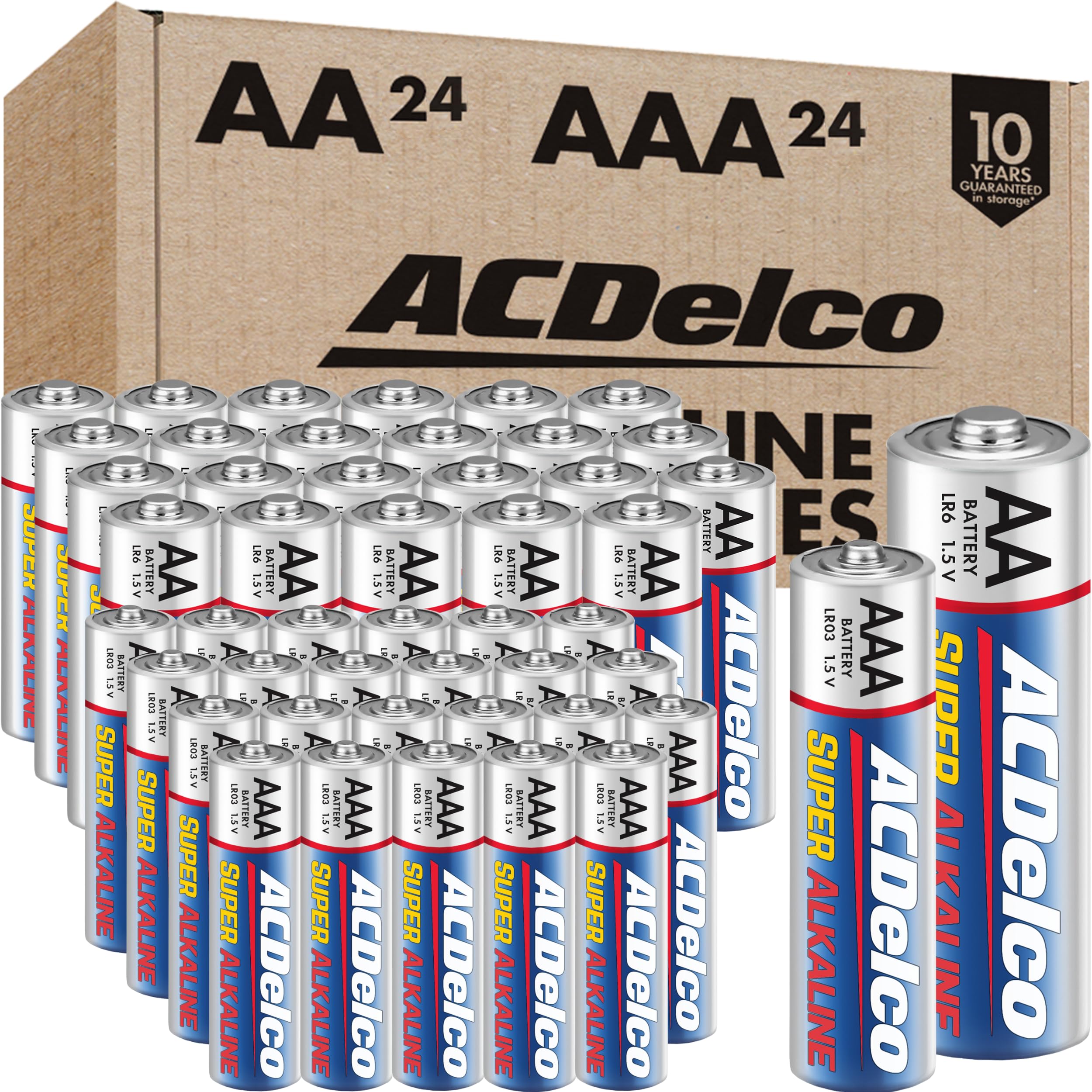 Foto 1 | Batería Acdelco Super Alcalina Aa Y Aaa, Paquete De 48 - Venta Internacional.