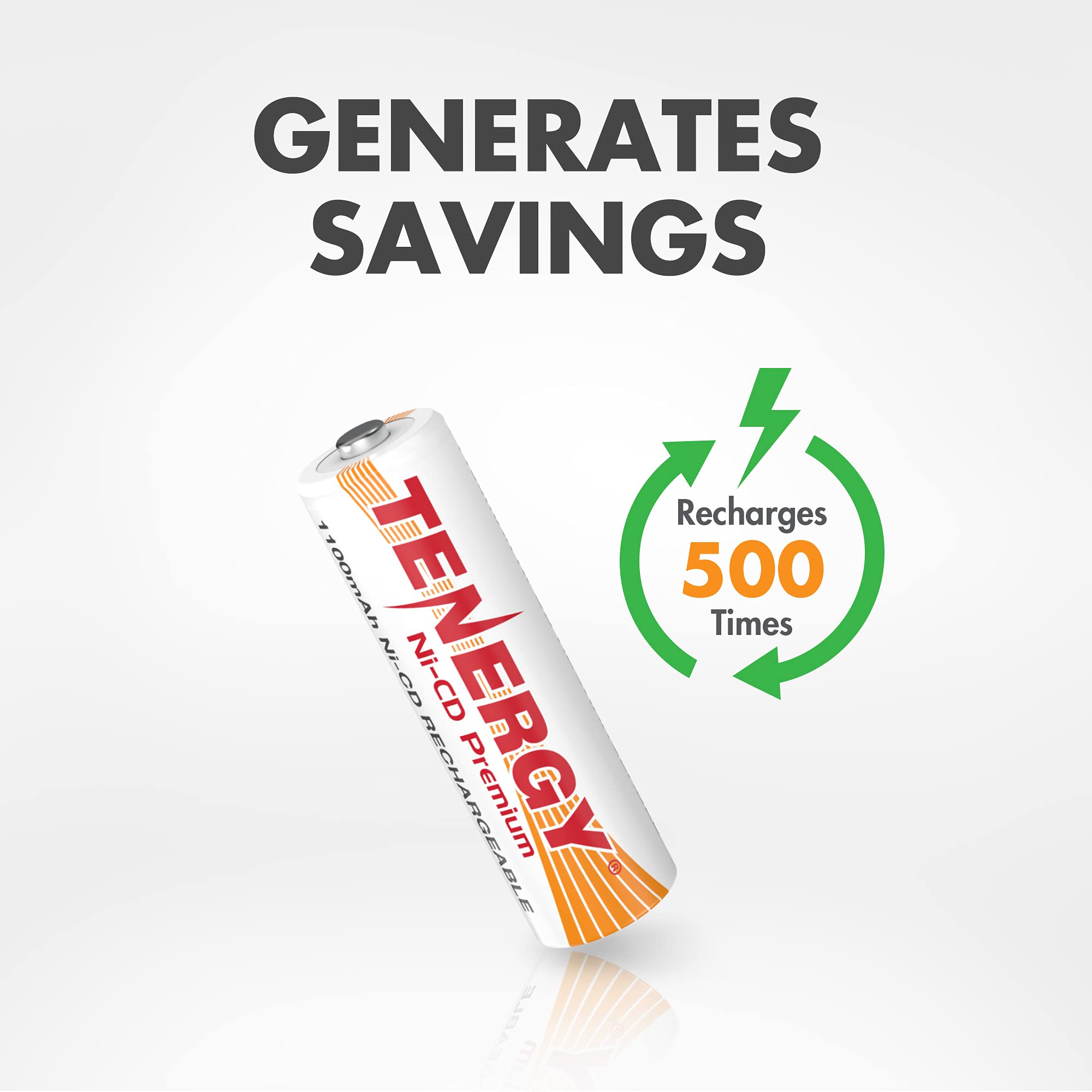 Foto 6 pulgar | Pilas Recargables Tenergy Aa Premium Nicd 1100 Mah 1,2 V, Paquete De 8 - Venta Internacional.