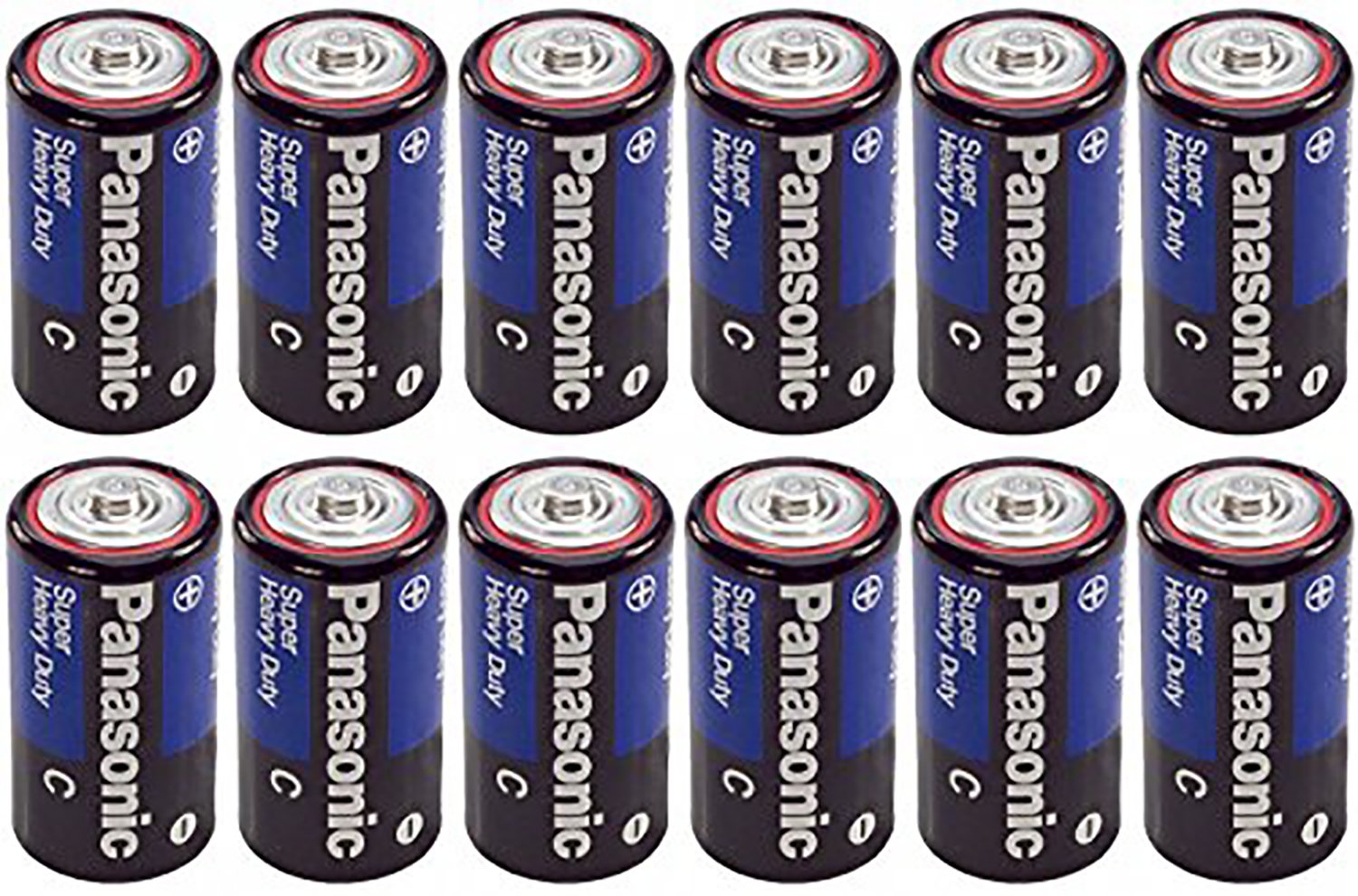 Foto 1 | Batería Panasonic Heavy Duty C De Carbono Y Zinc X12 - Venta Internacional.