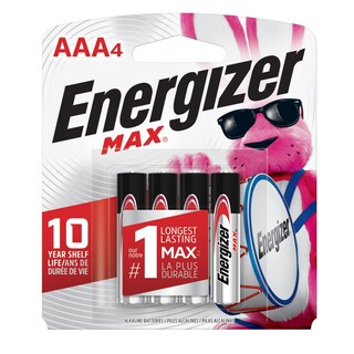 Foto 1 | Batería Alcalina Energizer Max Aaa De 1,5 V, Paquete De 4 - Venta Internacional.